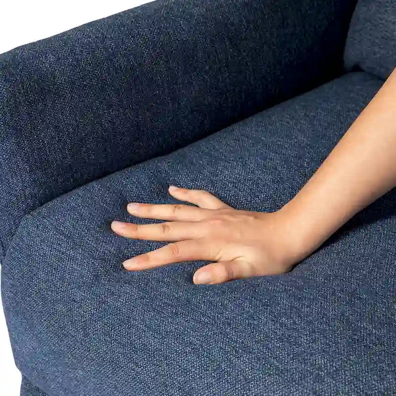 Set of 2 41H Fabric Push Back Recliners With Ergonomic Segmented Back