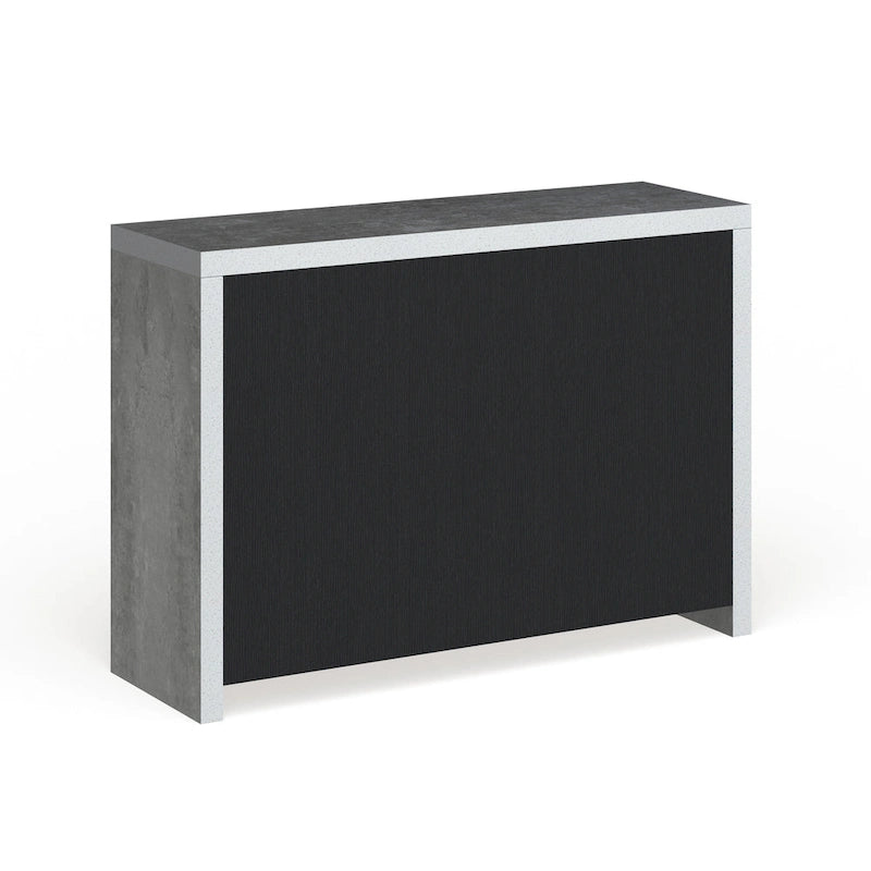 Industrial Concrete-like 3-Drawer Buffet