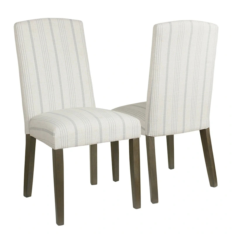 Parsons Dining Chair - Dove Grey Stripe (Set of 2)