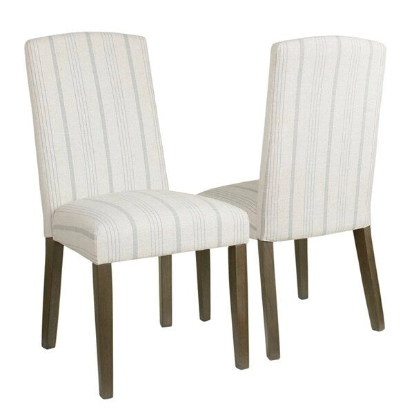 Parsons Dining Chair - Dove Grey Stripe (Set of 2)
