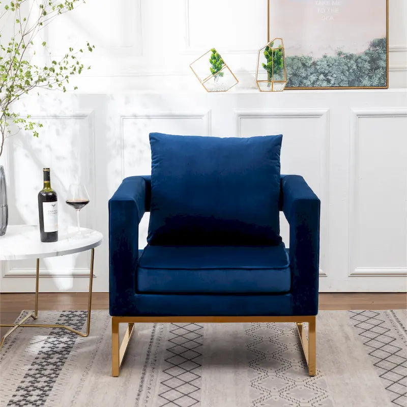 Contemporary Upholstered Accent Armchair