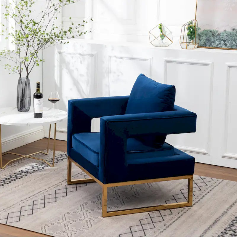 Contemporary Upholstered Accent Armchair