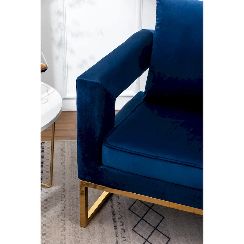 Contemporary Upholstered Accent Armchair