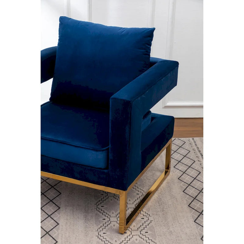 Contemporary Upholstered Accent Armchair