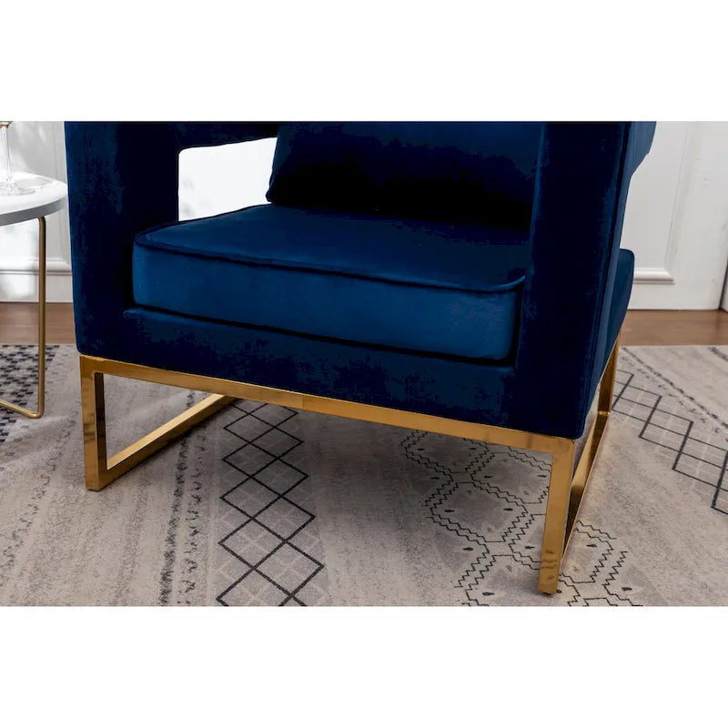 Contemporary Upholstered Accent Armchair