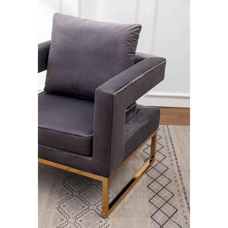 Contemporary Upholstered Accent Armchair