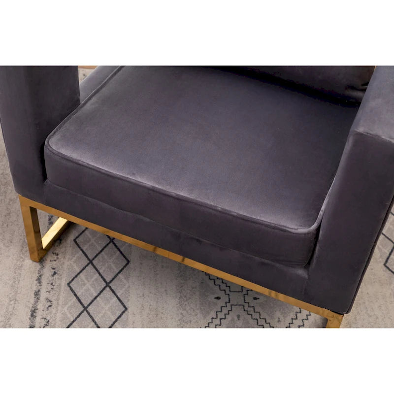 Contemporary Upholstered Accent Armchair