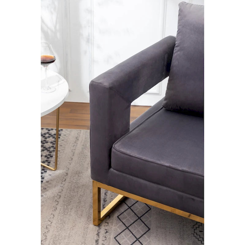 Contemporary Upholstered Accent Armchair