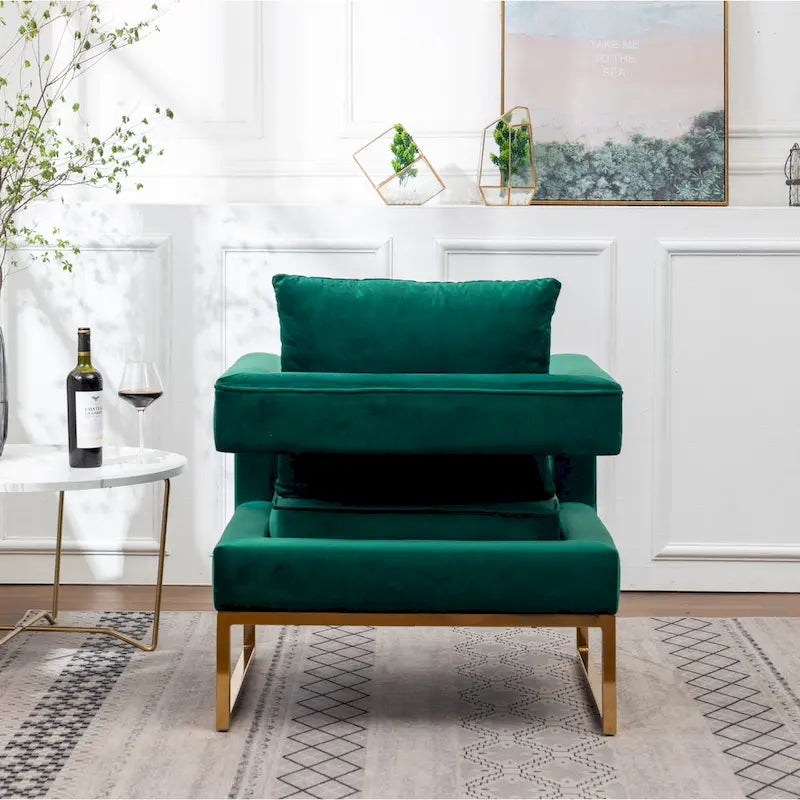 Contemporary Upholstered Accent Armchair