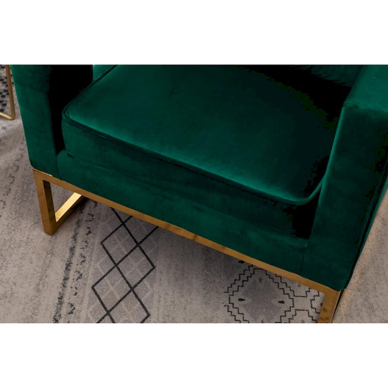 Contemporary Upholstered Accent Armchair