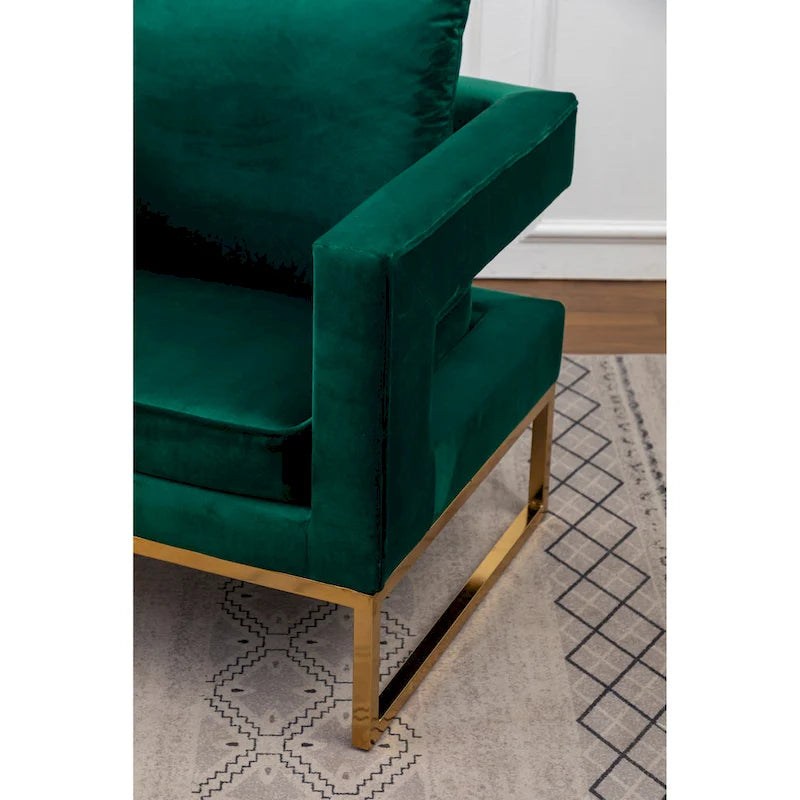 Contemporary Upholstered Accent Armchair