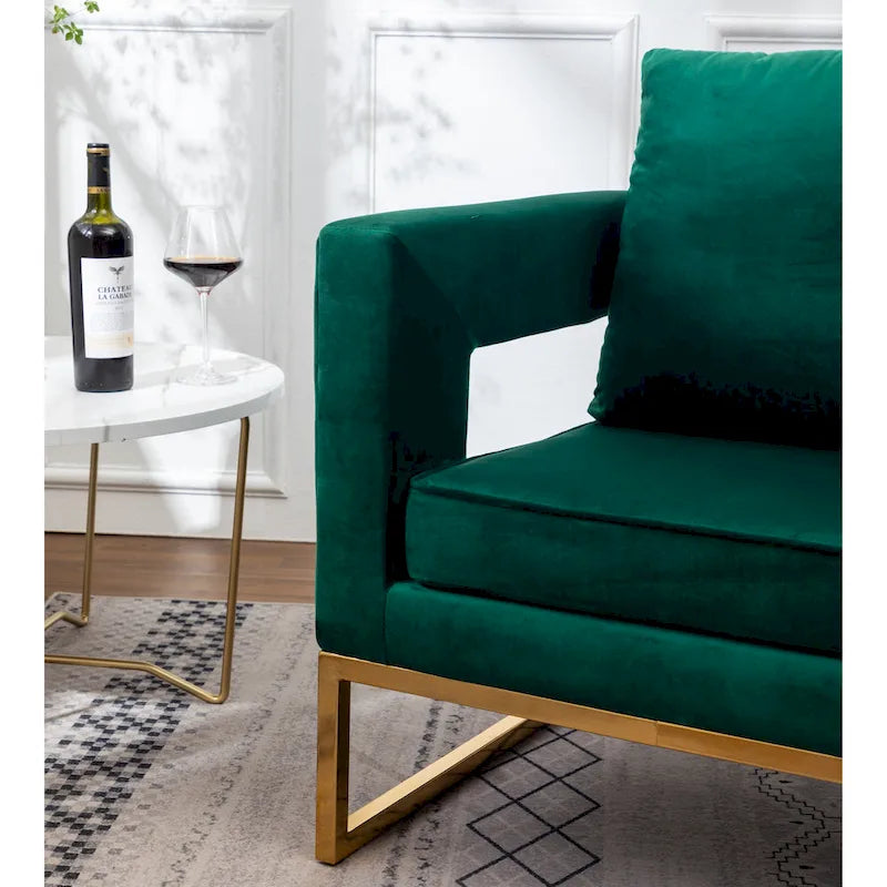 Contemporary Upholstered Accent Armchair
