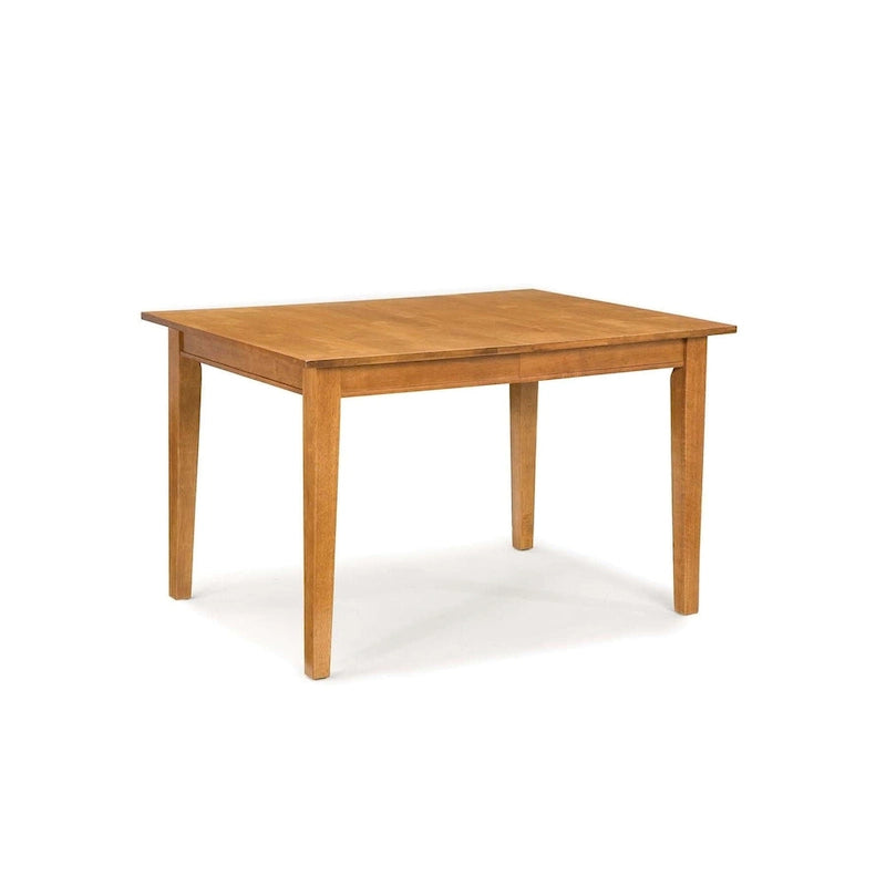 Arts and Crafts Rectangular Dining Table with Extending Leaf