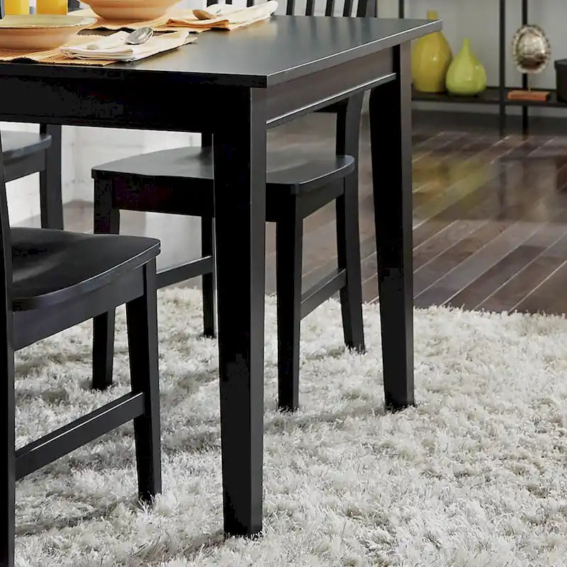 Arts and Crafts Rectangular Dining Table with Extending Leaf