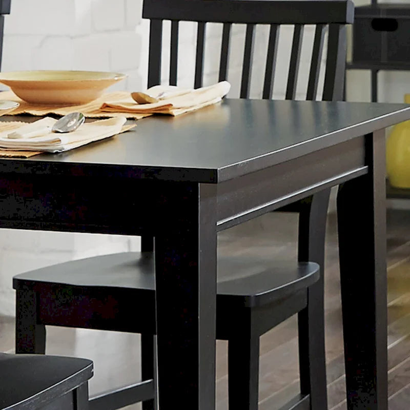 Arts and Crafts Rectangular Dining Table with Extending Leaf