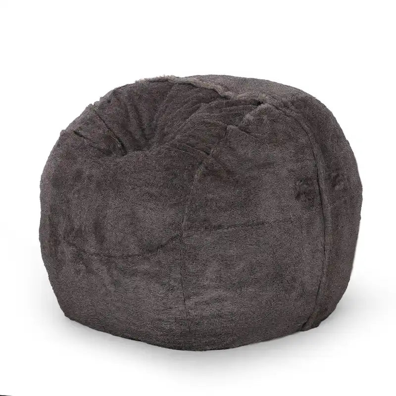 Modern Glam Faux Fur Winter Bean Bag