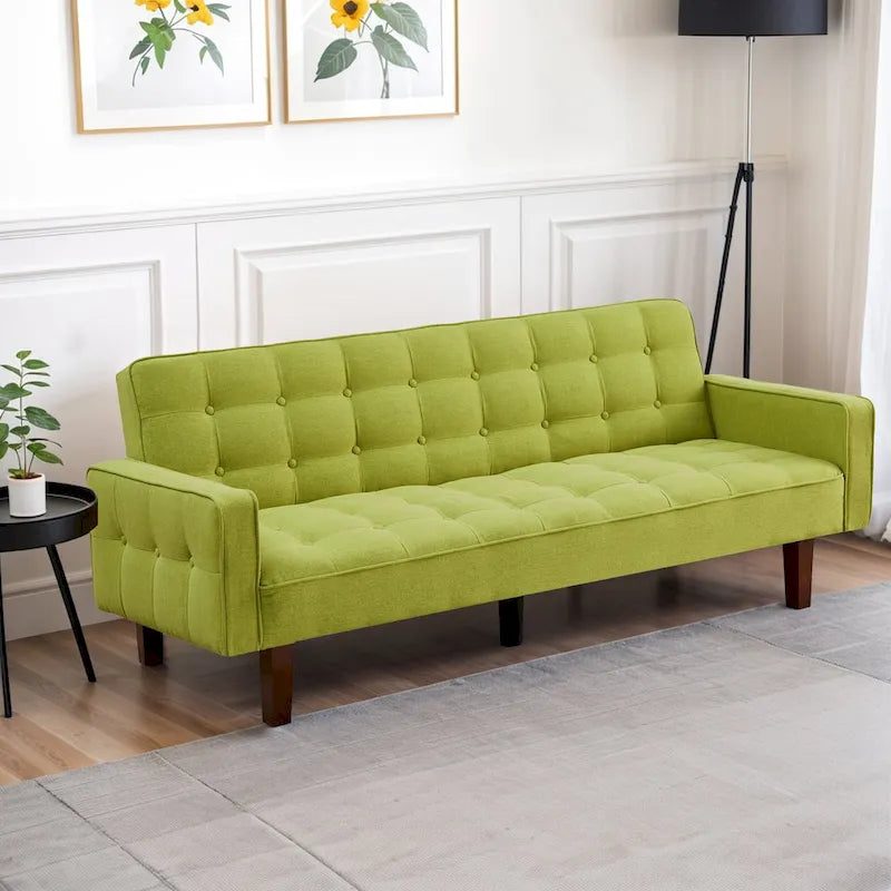 Divano letto futon, divano trasformabile con braccioli per monolocale, ufficio, appartamento, spazi compatti e sala giochi