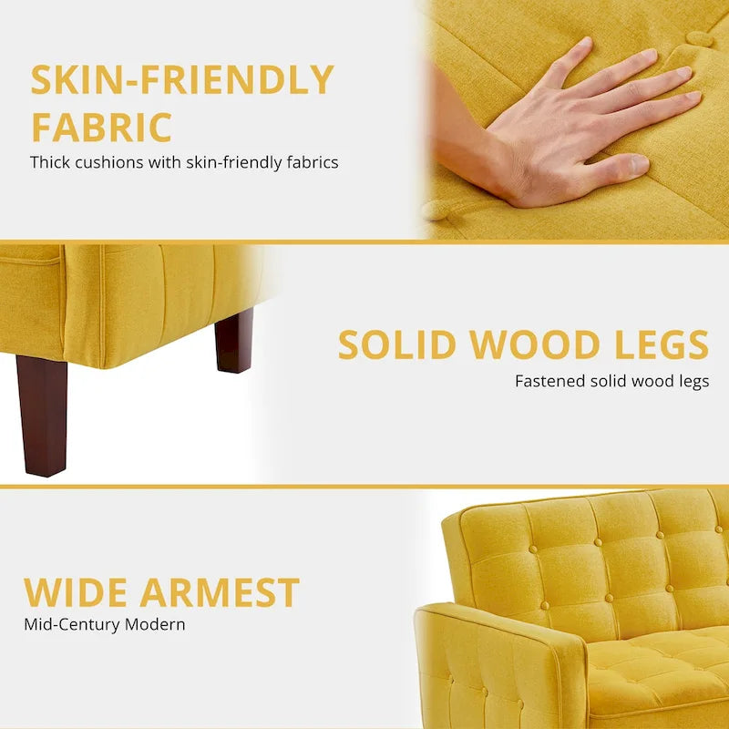 Divano letto futon, divano trasformabile con braccioli per monolocale, ufficio, appartamento, spazi compatti e sala giochi