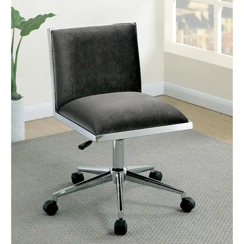Chaise de bureau contemporaine en tissu à hauteur réglable