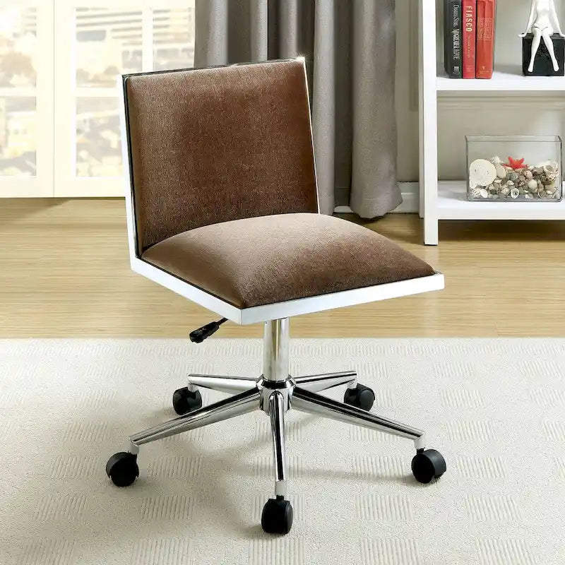 Chaise de bureau contemporaine en tissu à hauteur réglable