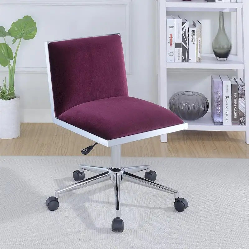 Chaise de bureau contemporaine en tissu à hauteur réglable