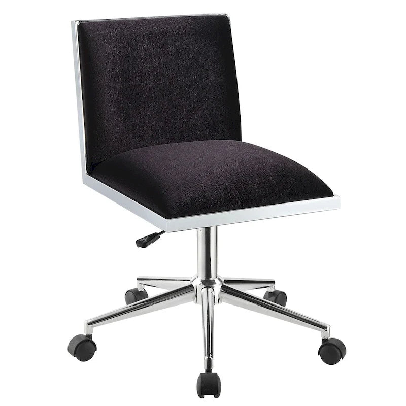 Chaise de bureau contemporaine en tissu à hauteur réglable