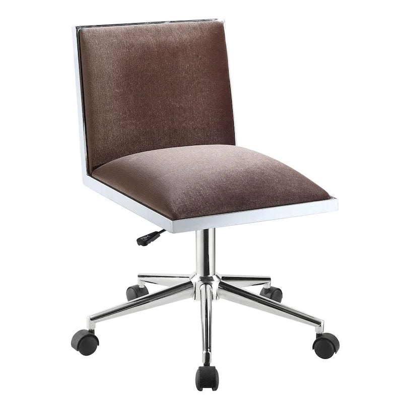 Chaise de bureau contemporaine en tissu à hauteur réglable