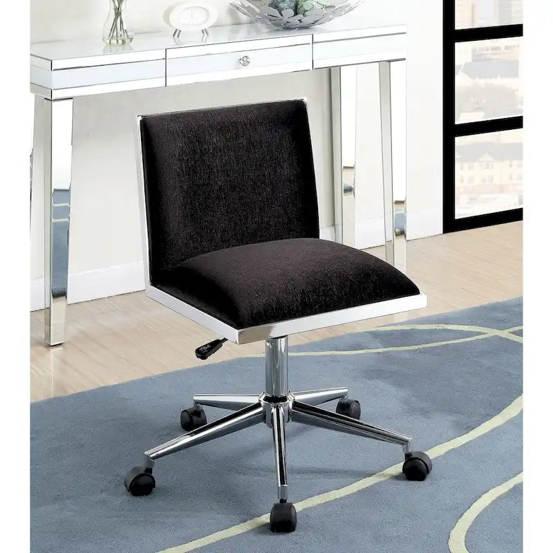 Chaise de bureau contemporaine en tissu à hauteur réglable