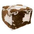 Pouf in finta pelle bovina