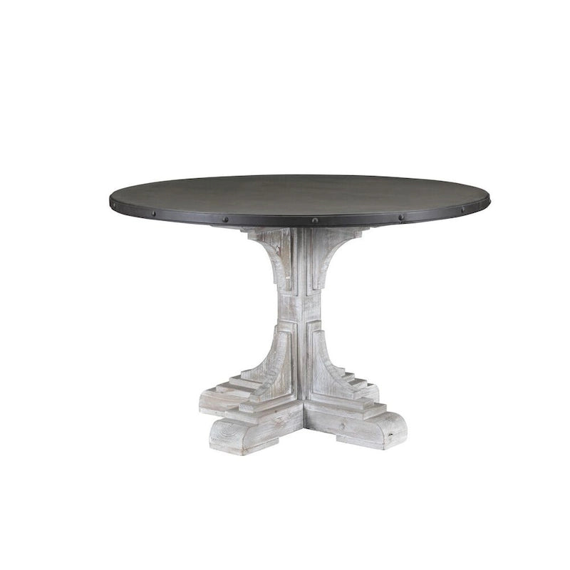Round Dining Table with Pedestal Base