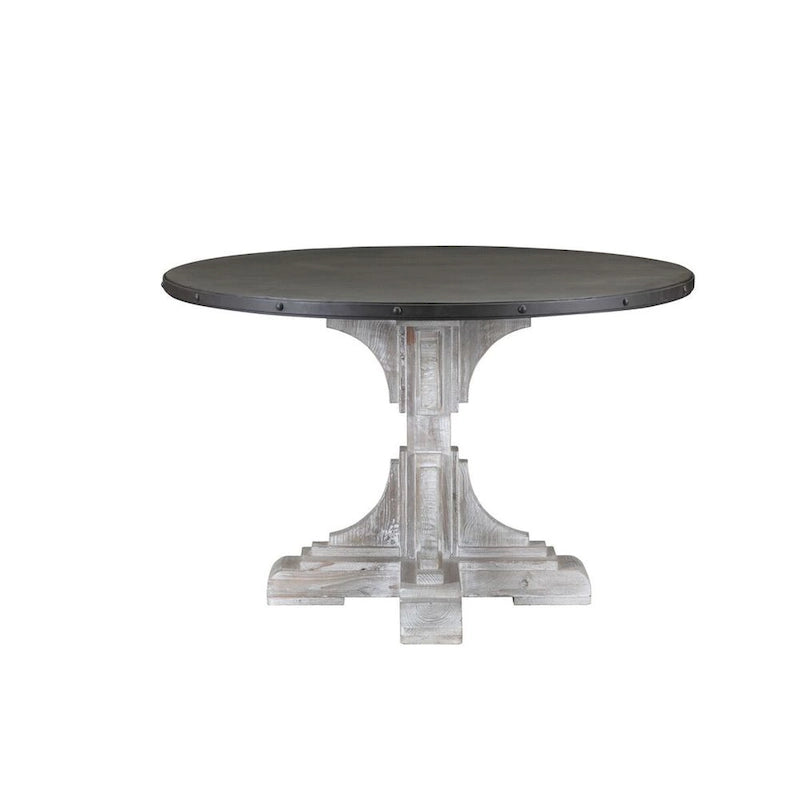Round Dining Table with Pedestal Base