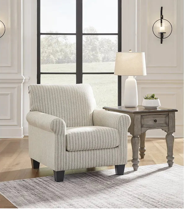 Brown/Beige Accent Chair - 36W x 36D x 36H