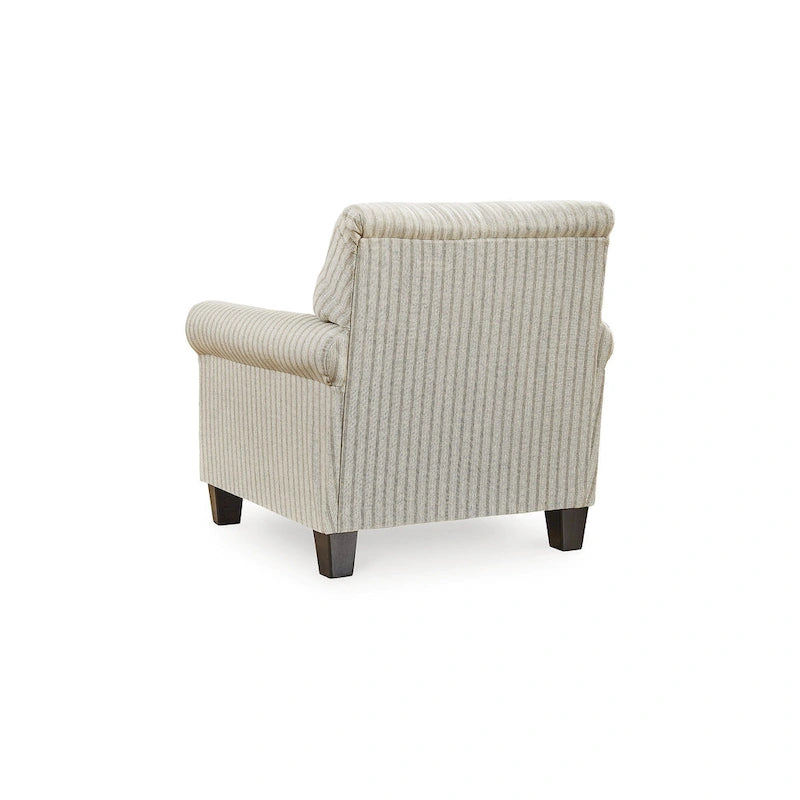 Brown/Beige Accent Chair - 36W x 36D x 36H
