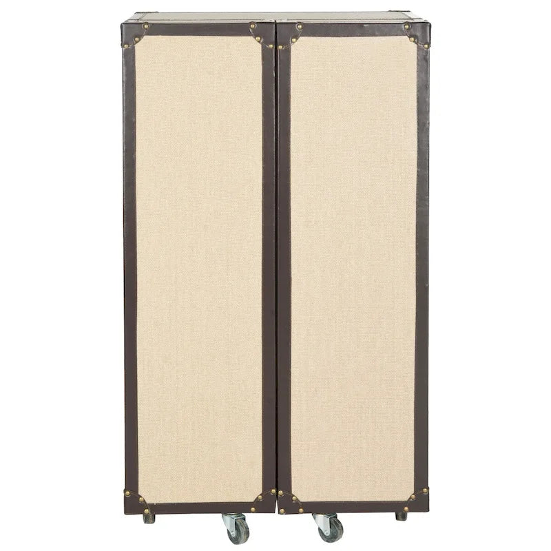 Storage Beige Bar Cabinet - 23.6 x 17.7 x 42.1 - 24Wx18Dx42H