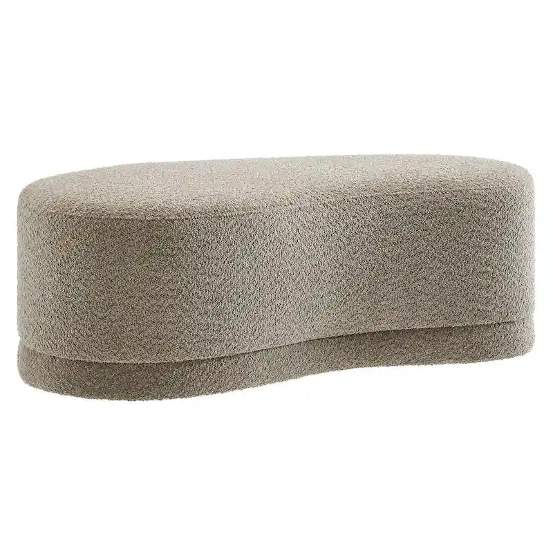 48" Round Upholstered Ottoman Bench
