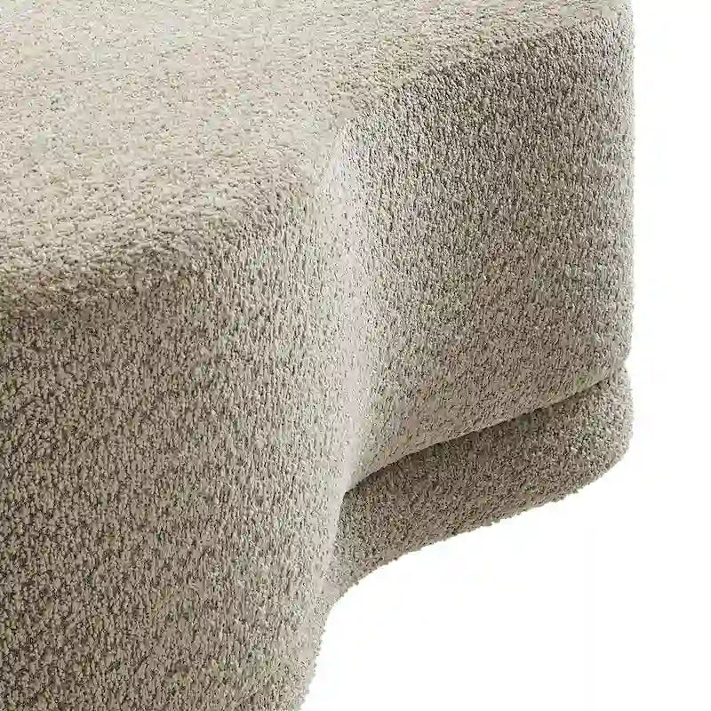 48" Round Upholstered Ottoman Bench