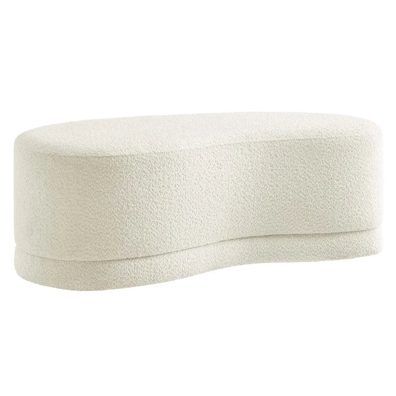 48" Round Upholstered Ottoman Bench