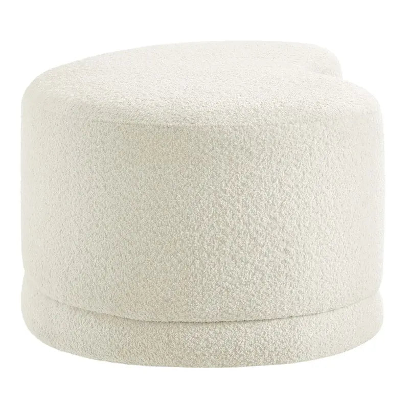 48" Round Upholstered Ottoman Bench