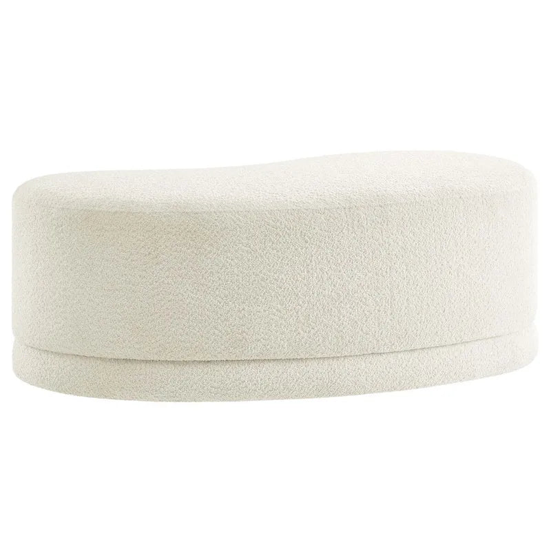 48" Round Upholstered Ottoman Bench