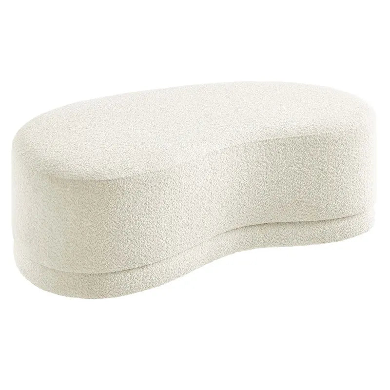 48" Round Upholstered Ottoman Bench