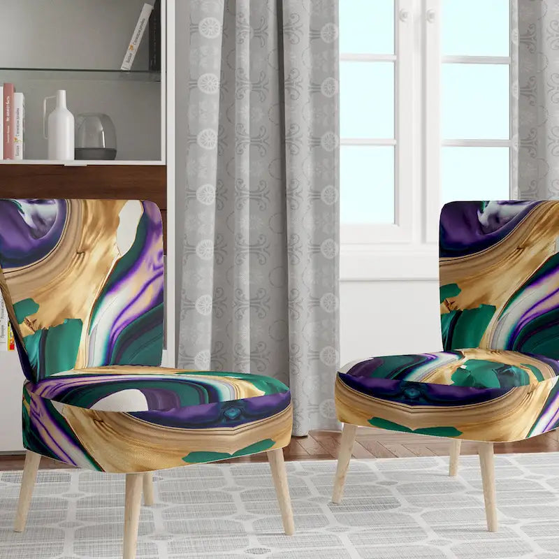 Upholstered Modern & Contemporary Accent Chair and Arm Chair