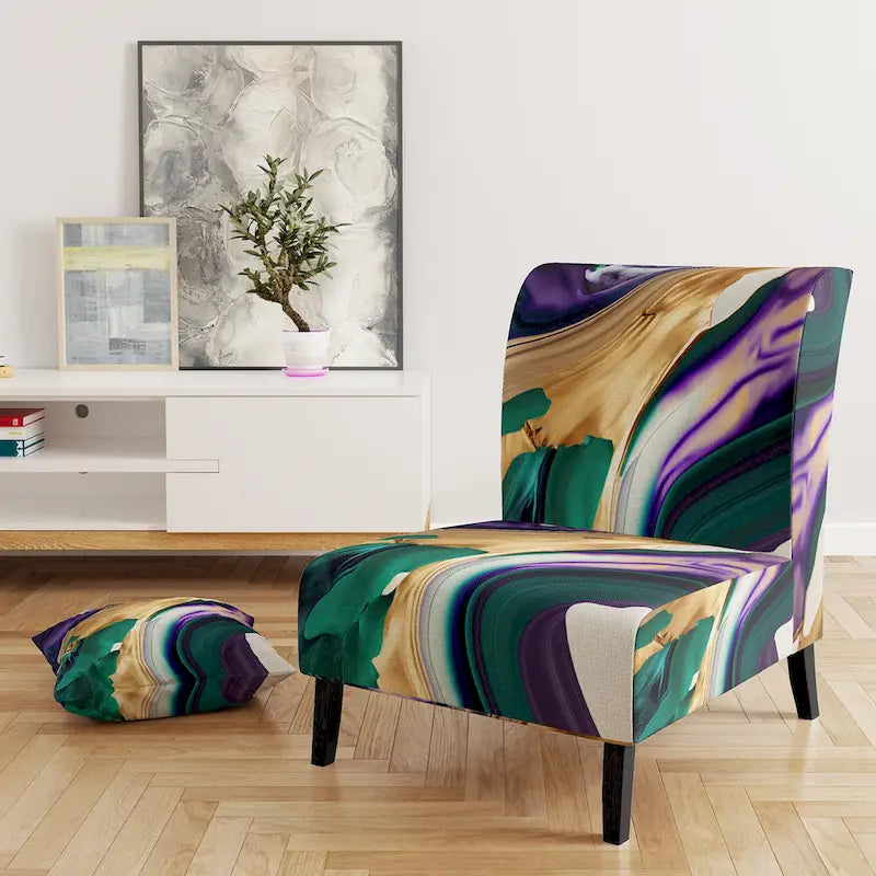 Upholstered Modern & Contemporary Accent Chair and Arm Chair