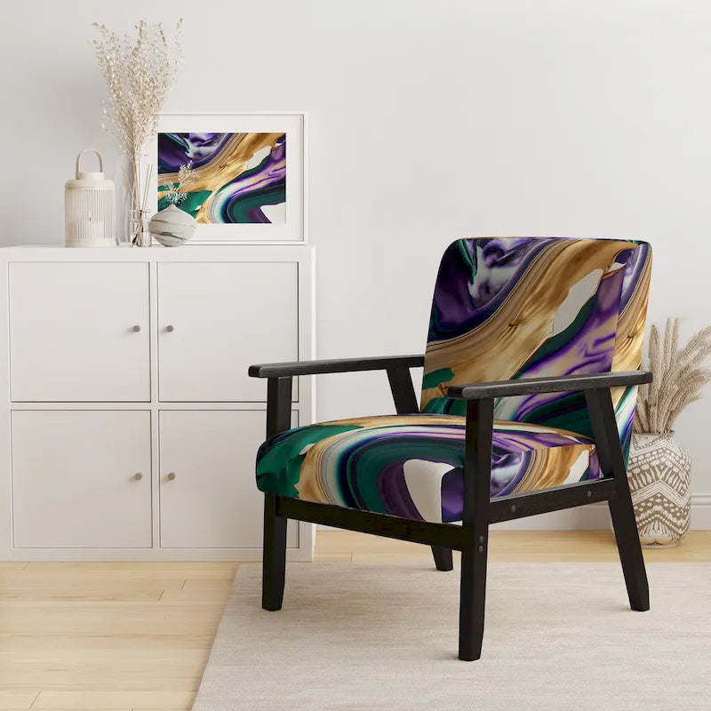 Upholstered Modern & Contemporary Accent Chair and Arm Chair