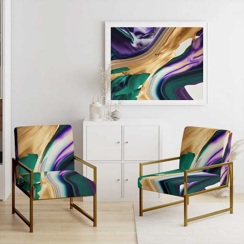 Upholstered Modern & Contemporary Accent Chair and Arm Chair