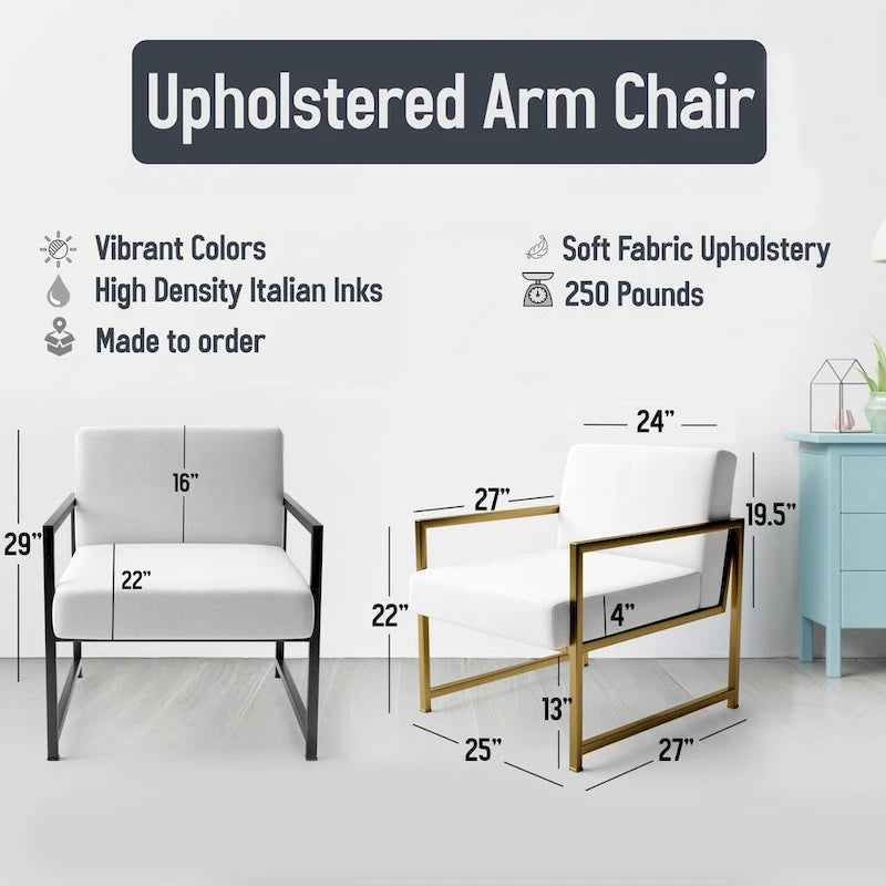 Upholstered Modern & Contemporary Accent Chair and Arm Chair
