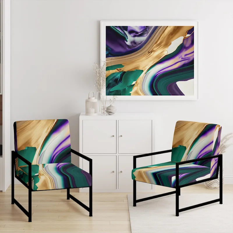 Upholstered Modern & Contemporary Accent Chair and Arm Chair
