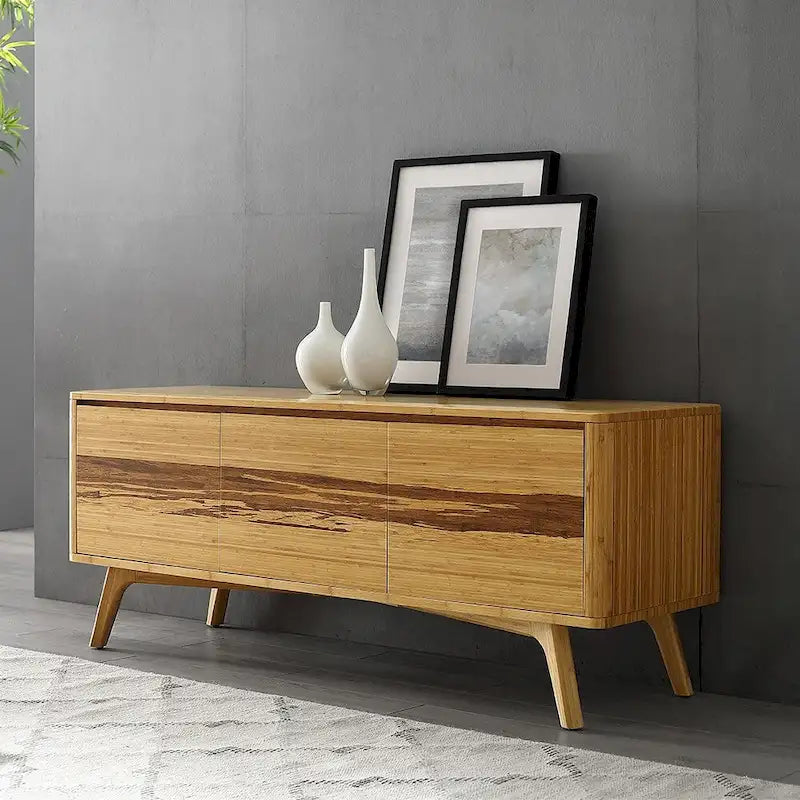 Bamboo Media Cabinet, Natural