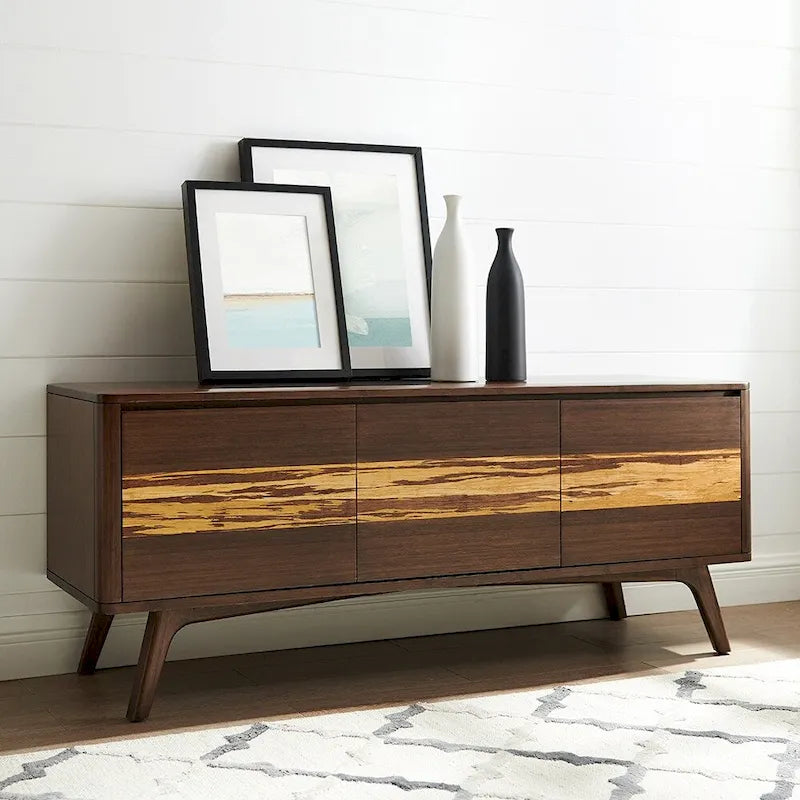 Bamboo Media Cabinet, Natural