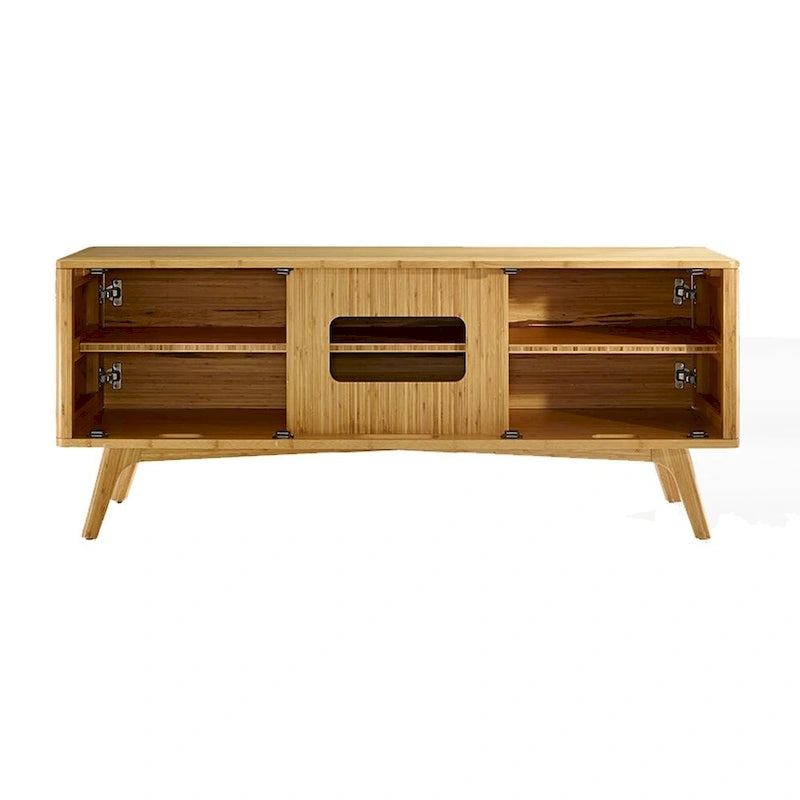 Bamboo Media Cabinet, Natural