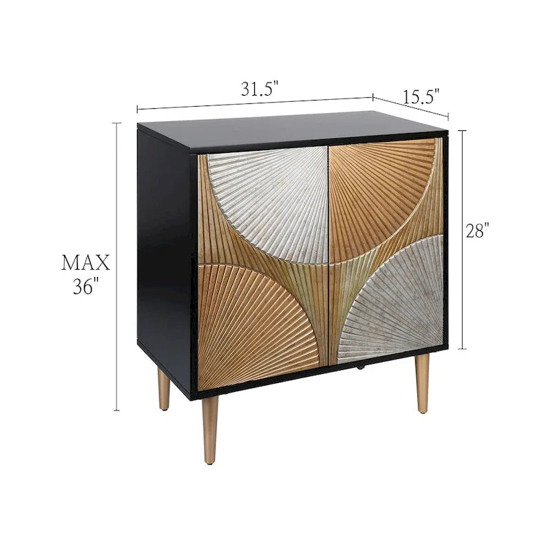 2-Door Accent Cabinet Bar Storage Sideboard